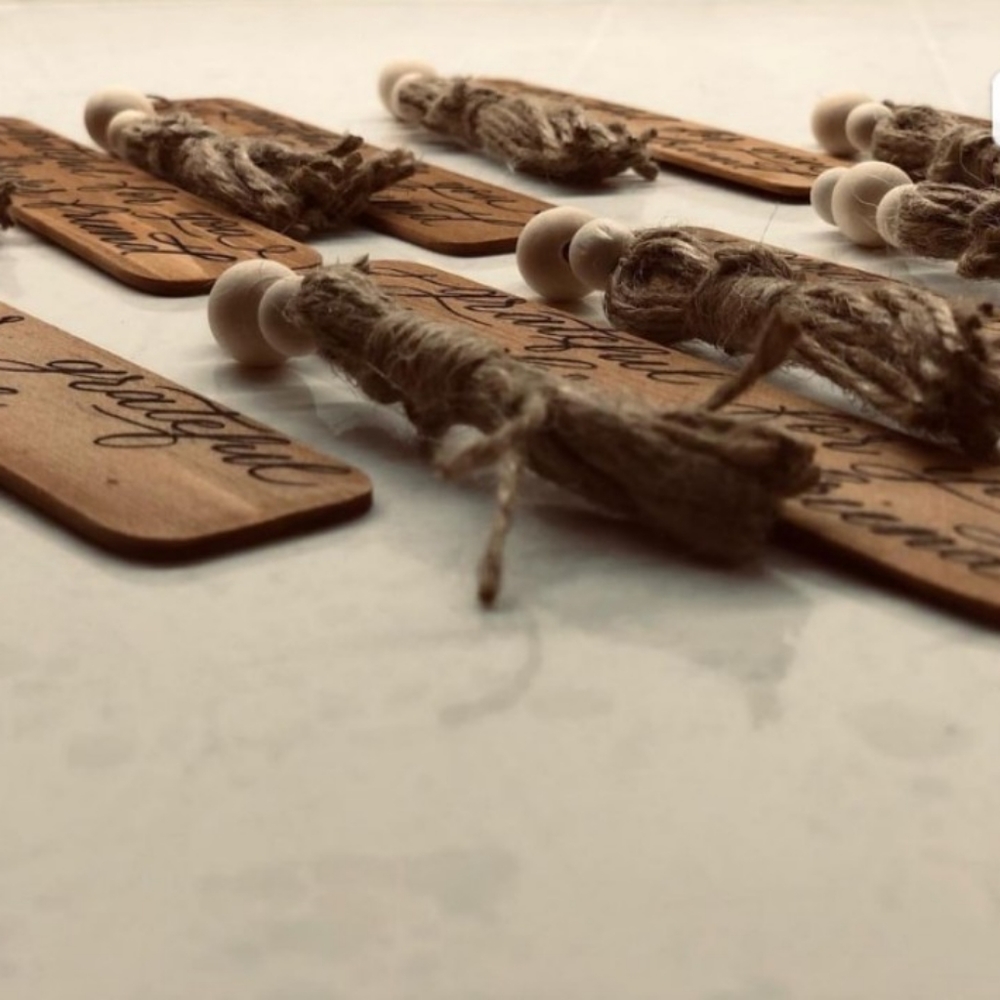 $10 Add-On to any J. Wright Rouse Book - Hand Crafted Engraved Wooden Bookmarks - Picture 8 of 13